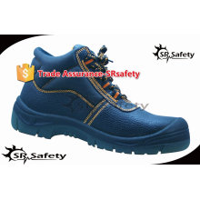 SRSAFETY 2015 alta calidad de otoño realzan los zapatos de cuero de la fractura de la vaca de seguridad, equipo de seguridad